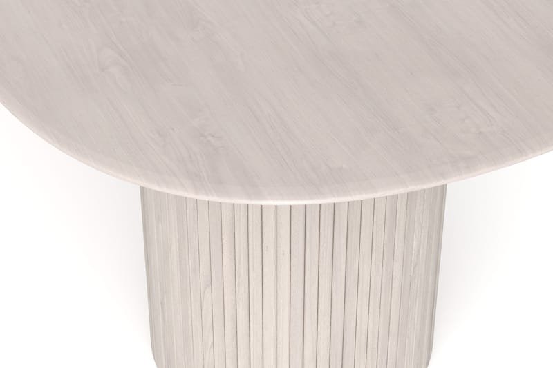 Kopparbo Matbord Oval 220x100 cm Fanér - Vitlaserat - Products - Möbler - Bord & matgrupp - Matbord & köksbord