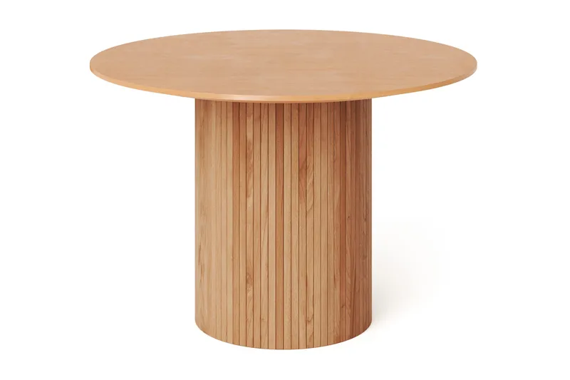 Kopparbo Runt Matbord 110 cm Fanér - Ek - Products - Möbler - Bord & matgrupp - Matbord & köksbord