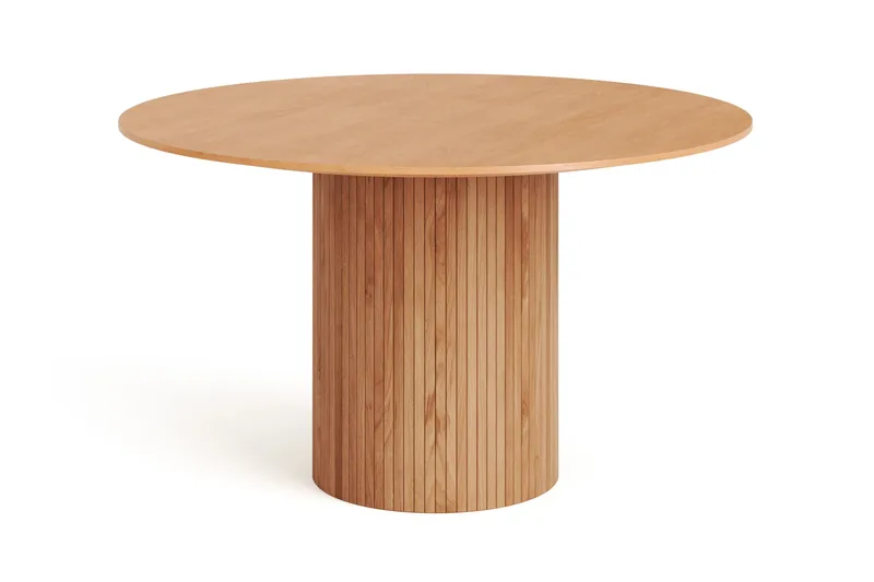 Kopparbo Runt Matbord 130 cm Fanér, Ek