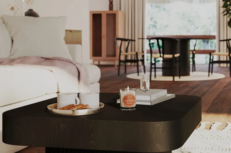 Kopparbo Soffbord 80 cm Svart - Svart trä - Products - Möbler - Bord & matgrupp - Soffbord