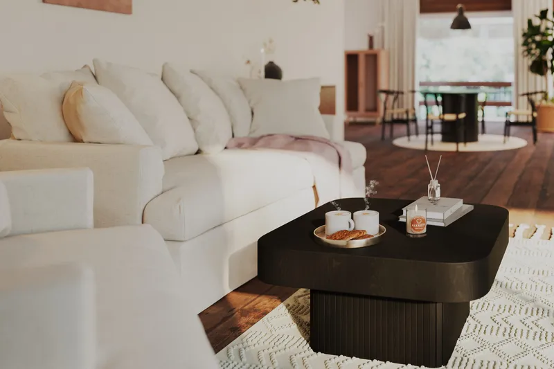 Kopparbo Soffbord 80 cm Svart - Svart trä - Products - Möbler - Bord & matgrupp - Soffbord