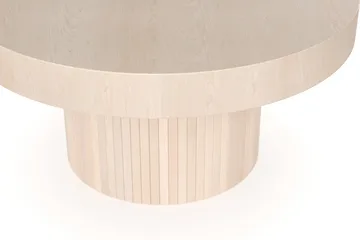 Kopparbo Soffbord 90 cm Runt Vitlaserad Ek - Ljust vitlaserat ekträ - Products - Möbler - Bord & matgrupp - Soffbord