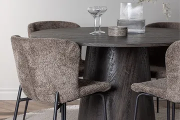 Lanzo Matgrupp 120 cm Rund med 4 Modesto stolar - Svart - Products - Möbler - Bord & matgrupp - Matgrupp