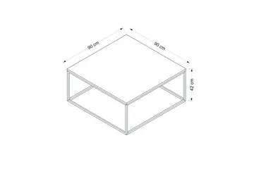 Loni Soffbord 90 cm - Vit - Products - Möbler - Bord & matgrupp - Soffbord
