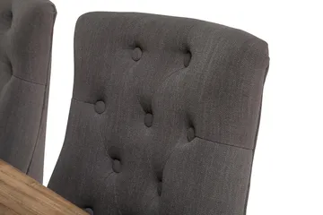 Lyon Förlängningsbar Matgrupp 200 cm med 6 Viktoria Stol - Natur/Vit/Grå - Products - Möbler - Bord & matgrupp - Matgrupp