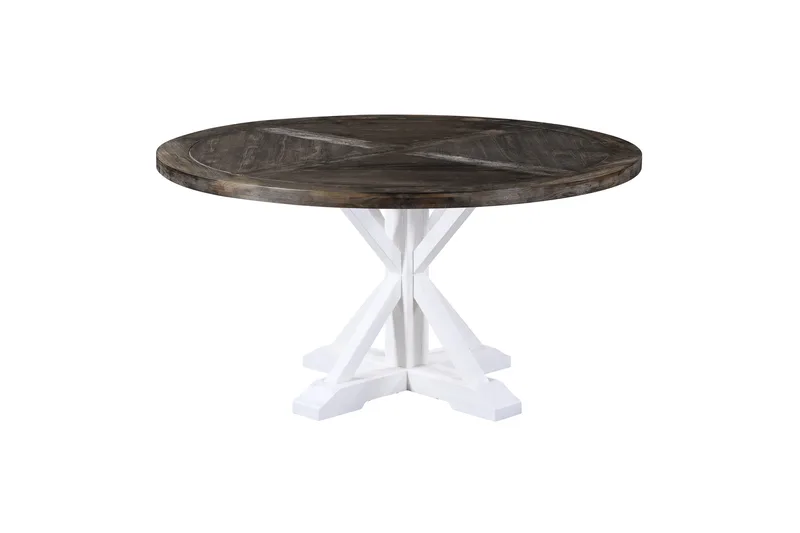 Lyon Matbord 150 cm Runt - Natur/Vit - Products - Möbler - Bord & matgrupp - Matbord & köksbord