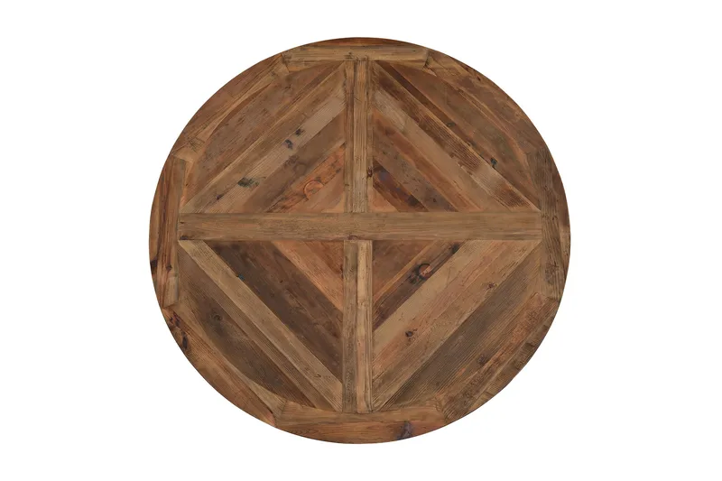 Lyon Matgrupp Ø150 cm Rund med 6 st Viktoria Stolar - Vintage Alm/Beige - Products - Möbler - Bord & matgrupp - Matgrupp