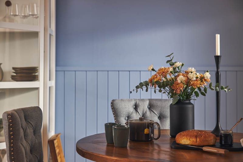 Lyon Matgrupp 120 cm Rund inkl 4 Bergviken Stolar - Brun - Products - Möbler - Bord & matgrupp - Matgrupp