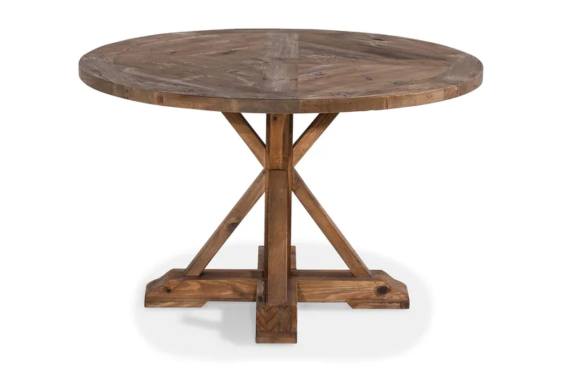 Lyon Runt Litet Matbord Vintage 120 cm, Natur / Trä / Alm