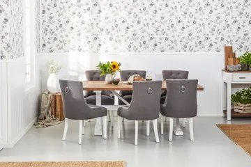 Lyon Vintage Matbord 200 cm Förlängningsbart - Natur / Vit - Products - Möbler - Bord & matgrupp - Matbord & köksbord