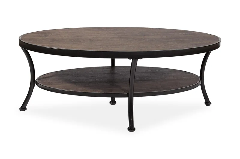 Manilla Soffbord 120 cm Ovalt, Brun