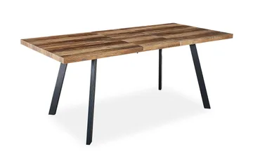 Marcelen Matbord Förlängningsbart med illäggsskiva +  4 st Nibe stol svart med valnöt ben - Brun/Svart - Products - Möbler - Bord & matgrupp - Matgrupp