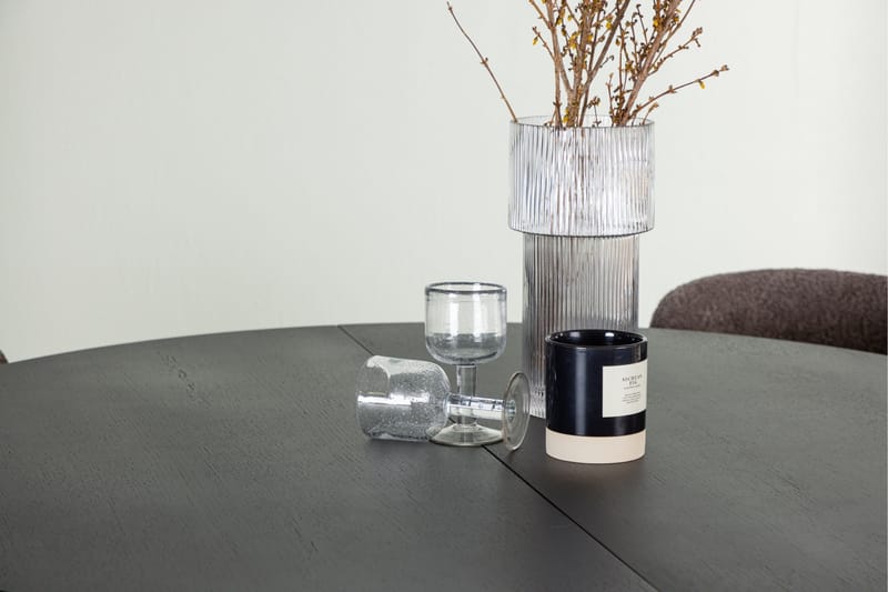 Matilda Matgrupp 130 cm Rund med 4 Modesto Stolar - Svart - Products - Möbler - Bord & matgrupp - Matgrupp