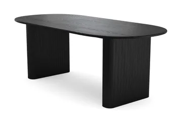 Noira Förlängningsbart Matbord 160/220x100 cm Fanér, Svart