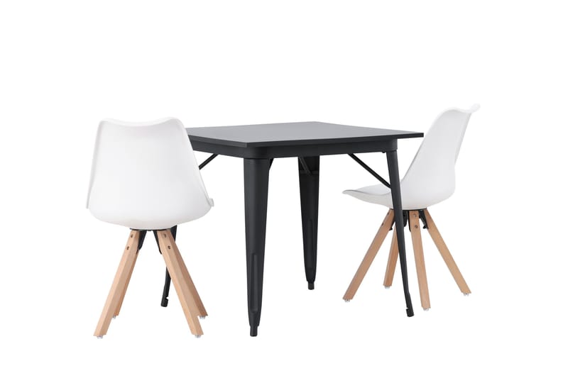 Ochovi Matgrupp  80 cm Rektangulär med 2 Zeno stolar - Svart - Products - Möbler - Bord & matgrupp - Matgrupp