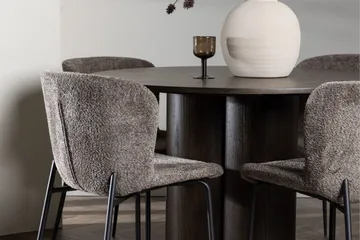 Olivia Matgrupp 110 cm Rund med 4 Modesto stolar - Beige - Products - Möbler - Bord & matgrupp - Matgrupp