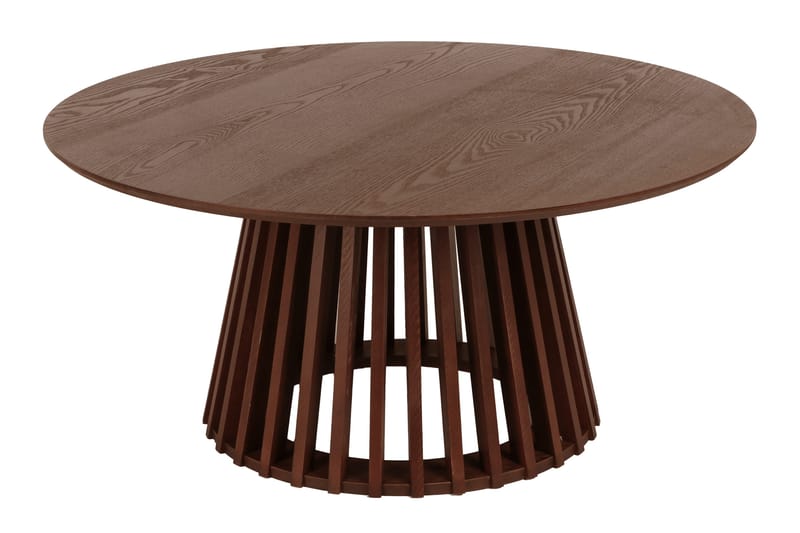 Peyra Soffbord Satsbord Runt 86/60 cm Fanér - Valnöt - Products - Möbler - Bord & matgrupp - Soffbord