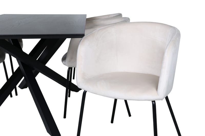 Piazza Matgrupp 180 cm Rektangulär med 6 Berit stolar - Beige - Products - Möbler - Bord & matgrupp - Matgrupp