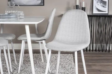 Polar Matgrupp 120 cm Rektangulär med 4 Polar stolar - Ljusgrå - Products - Möbler - Bord & matgrupp - Matgrupp