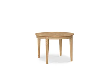 Rönne Förlängningsbart Matbord 110-150 cm Runt för 6 personer  i massivt trä - Brun/Natur - Products - Möbler - Bord & matgrupp - Matbord & köksbord