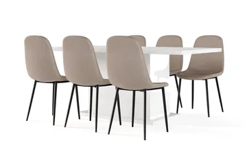 Brun - Vit
