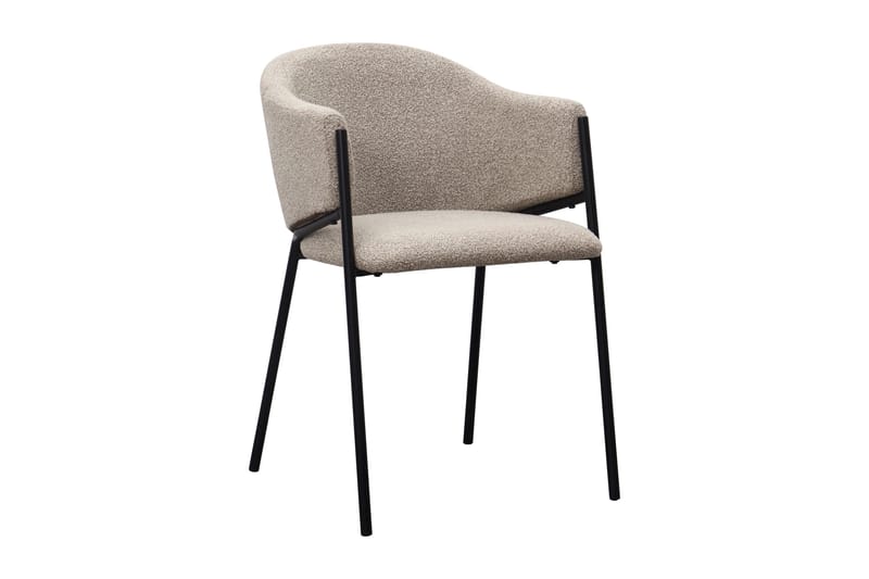 Richeto Matbord 210 cm med 6 Filip Matstolar - Rökt ek / Taupe Bouclé - Products - Möbler - Bord & matgrupp - Matgrupp