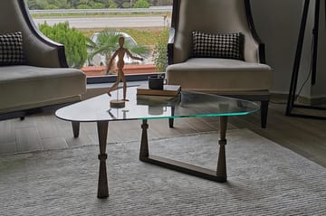 Sabani Soffbord 96 cm Trekantig - Valnötsbrun - Products - Möbler - Bord & matgrupp - Soffbord