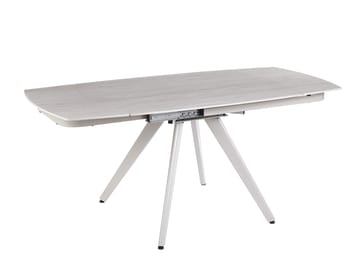 Saturnus matbord förlängningsbart 120 till 180 cm - Beige Travertin, Beige Travertin