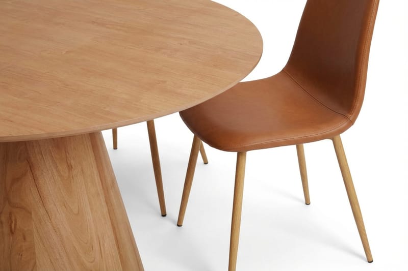 Siena Matgrupp runt 130 cm Ek med 6 Nibe Matstolar - Ek - Products - Möbler - Bord & matgrupp - Matgrupp