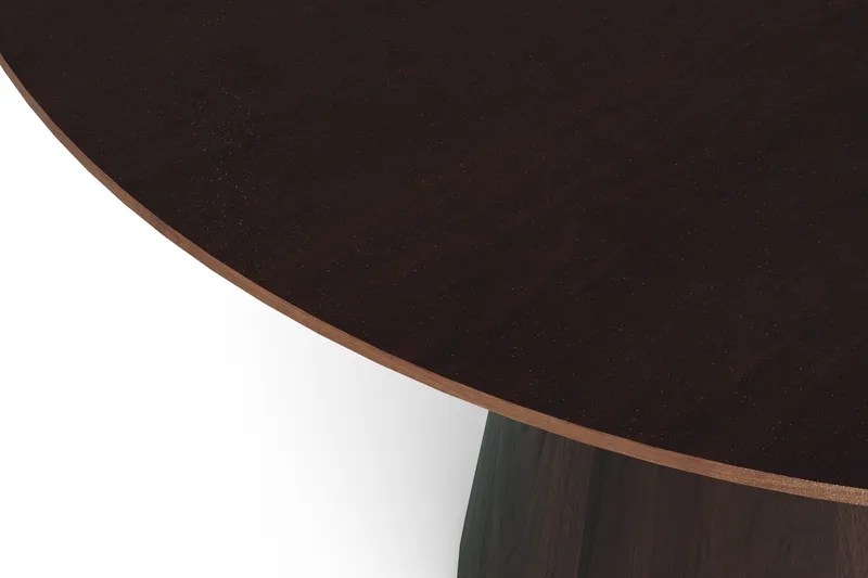 Siena Stort Matbord Runt 150cm Fanér - Mörkbrun Rökt ek - Products - Möbler - Bord & matgrupp - Matbord & köksbord