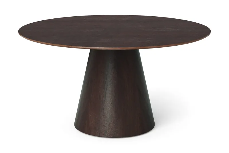 Siena Stort Matbord Runt 150cm Fanér - Mörkbrun Rökt ek - Products - Möbler - Bord & matgrupp - Matbord & köksbord