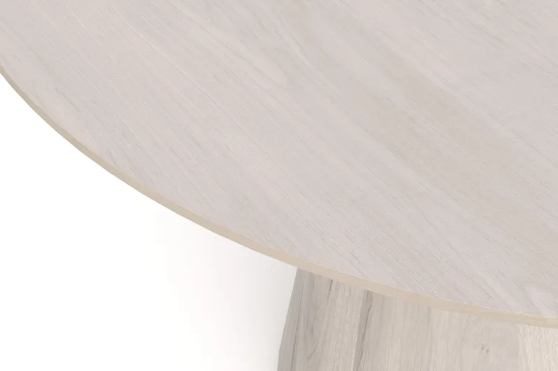 Siena Stort Matbord Runt 150cm Fanér - Vitpigmenterat - Products - Möbler - Bord & matgrupp - Matbord & köksbord