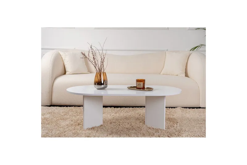 Soffbord Hasina Vit - Vit - Products - Möbler - Bord & matgrupp - Soffbord