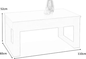 Soffbord med förvaringslådor 110x60 cm ek - Wotan ek - Products - Möbler - Bord & matgrupp - Soffbord - Soffbord med förvaring