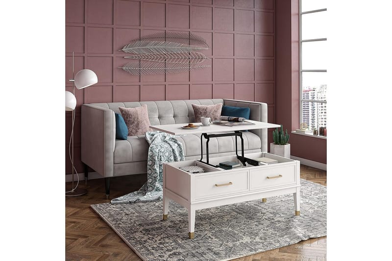 Westerleigh Soffbord 106 cm Höj och Sänkbart m Förvaring Låd - CosmoLiving - Products - Möbler - Bord & matgrupp - Soffbord - Höj och sänkbart soffbord