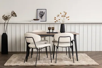 Tempe Matgrupp 140 cm Rektangulär med 4 Chico Stolar - Valnöt - Products - Möbler - Bord & matgrupp - Matgrupp