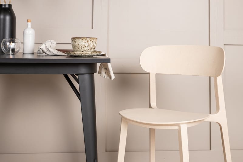 Tempe Matgrupp 80 cm Rektangulär med 2 Åstol stolar - Svart - Products - Möbler - Bord & matgrupp - Matgrupp