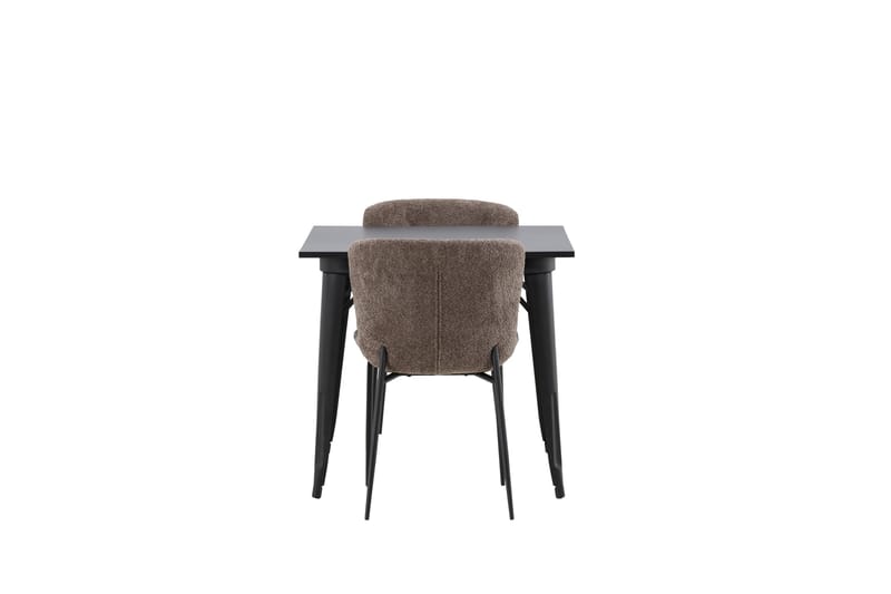 Tempe Matgrupp 80 cm Rektangulär med 2 Modesto stolar - Svart - Products - Möbler - Bord & matgrupp - Matgrupp
