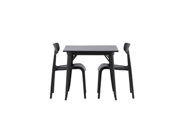 Tempe Matgrupp 80 cm Rektangulär med 2 Ursholmen stolar - Svart - Products - Möbler - Bord & matgrupp - Matgrupp
