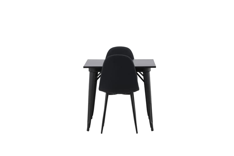 Tempe Matgrupp 80 cm Rektangulär med 2 Polar stolar - Svart - Products - Möbler - Bord & matgrupp - Matgrupp