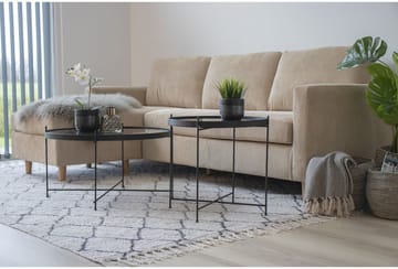 Venezia Soffbord 48 x 48 cm - Stål/glas - Stål/glas - Products - Möbler - Bord & matgrupp - Soffbord