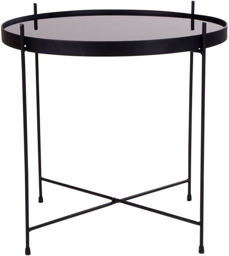 Venezia Soffbord 48 x 48 cm - Stål/glas, Stål/glas