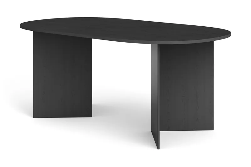 Vera Matbord Oval 180x100 cm Fanér, Svart