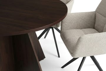 Vera Matgrupp runt 110 cm Rökt Ek med 4 Torsby Matstolar - Rökt ek - Products - Möbler - Bord & matgrupp - Matgrupp
