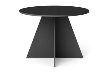 Vera Runt Matbord ø110 cm Fanér - Svart - Products - Möbler - Bord & matgrupp - Matbord & köksbord