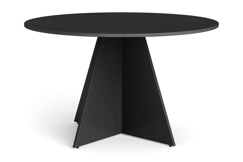 Vera Runt Matbord ø130 cm Fanér, Svart