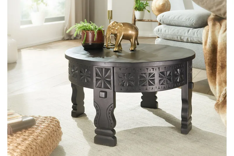 Willowdale Soffbord 60 cm Runt - Svart - Products - Möbler - Bord & matgrupp - Soffbord