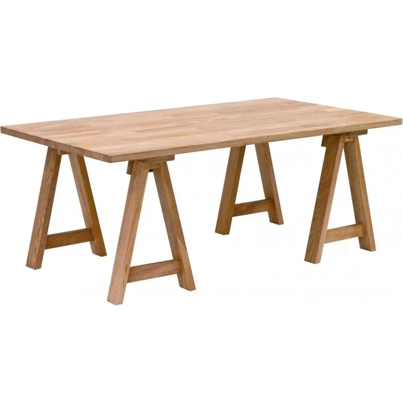 Ziro soffbord i oljad ek 90x90 cm, Oljad ek