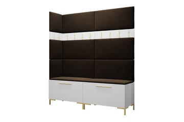 Dunvegan Hallmöbelset 168x46 cm - Vit - Products - Möbler - Hallmöbler - Möbelset för hall & entre