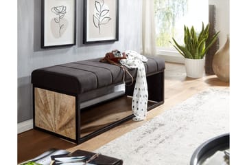 Tultered Sittbänk 105 cm - Svart - Products - Möbler - Hallmöbler - Hallbänk